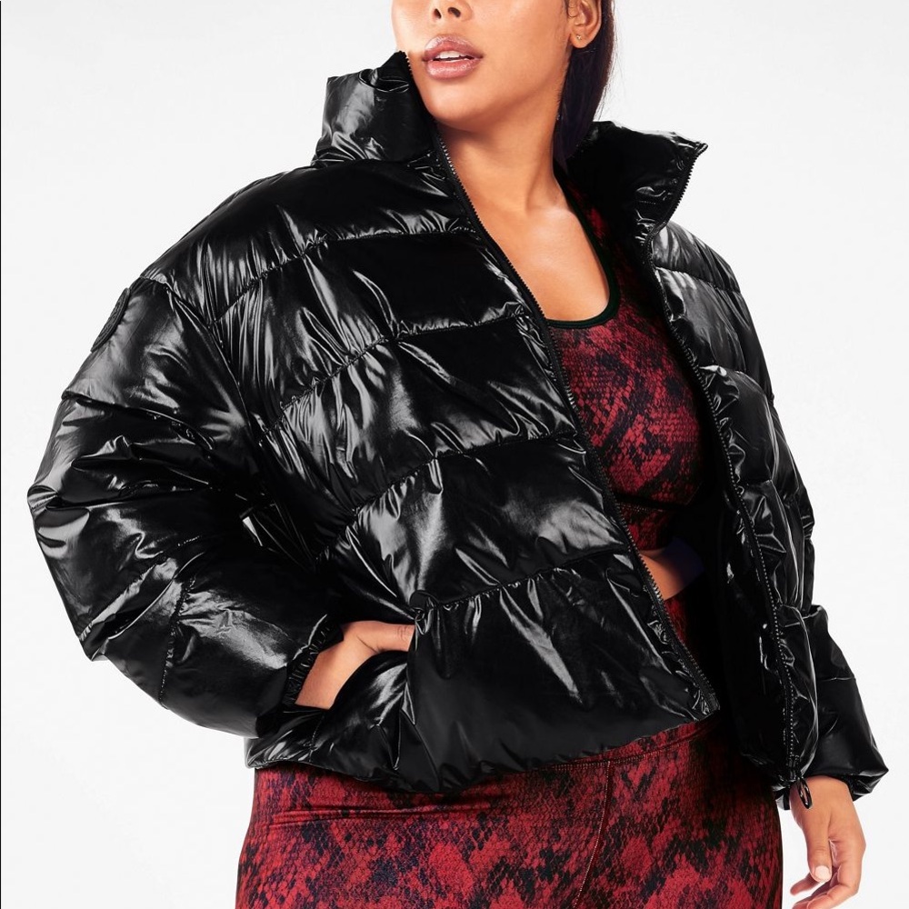 Fabletics Black Puffer Coat